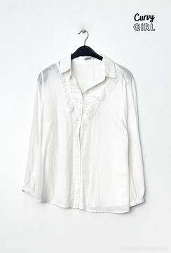 Picture of CURVY GIRL SHIRT PLAIN WITH LACE